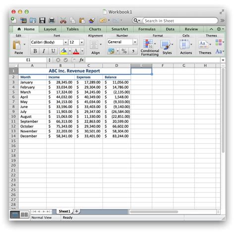 Selecting cells in Excel on Mac