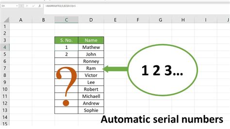 Excel Serial Numbers