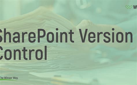 Excel SharePoint Version Control