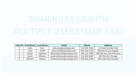 Excel Sharing Files