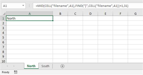 Using the Sheet Name to Reference a Formula