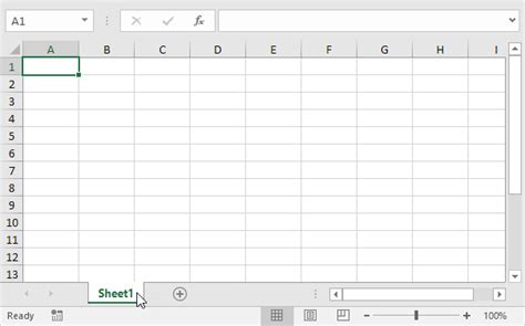 New Excel sheet