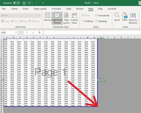 Excel sheet printing styles