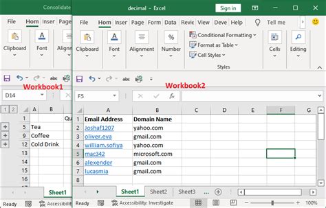 Merging Excel Sheets