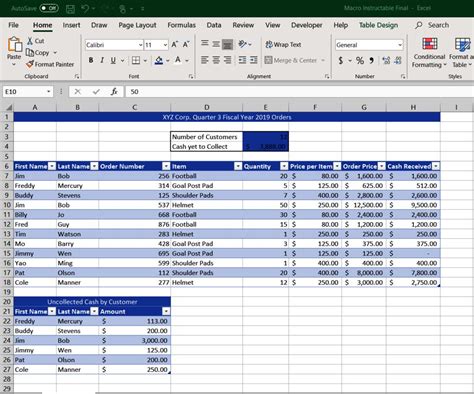 Using VBA Macros in Excel Sheets