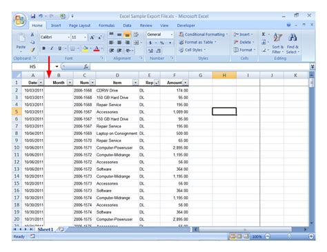 Excel Sheets