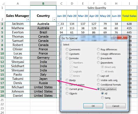 Excel Shortcuts for Go To Special