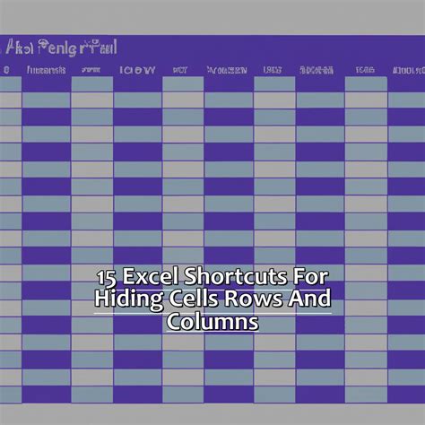 Excel Shortcuts Hide Rows