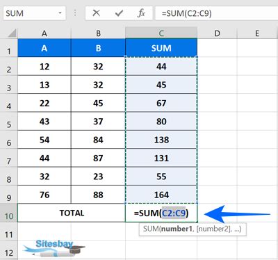 Excel Sigma Formula