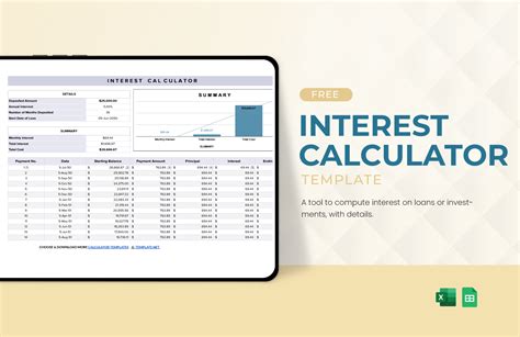 Excel Simple Interest Template Free