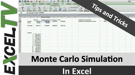 Excel Simulation Formulas