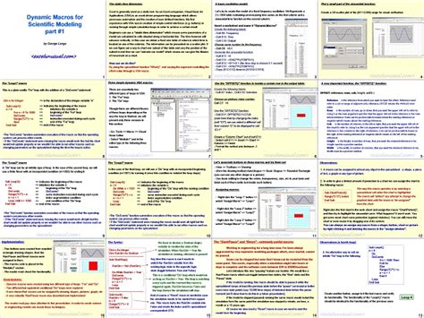 Excel Simulation Macros