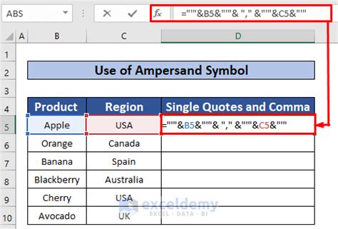 Excel single quotes and formulas