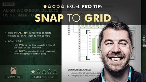 Excel Snap to Grid best practices