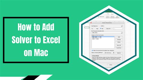 Excel Solver for Mac