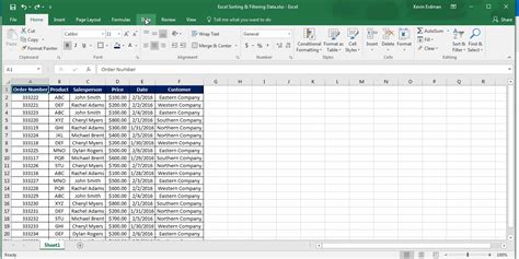 Excel Sort and Filter Best Practices