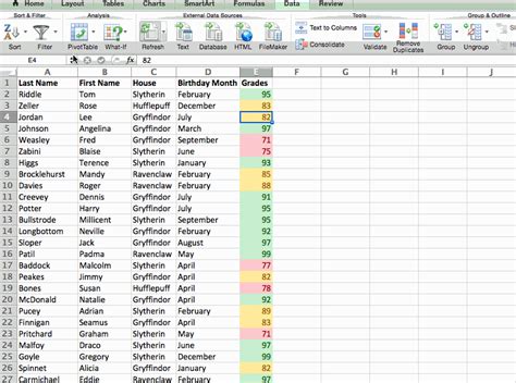 Excel Sort Formatting 4