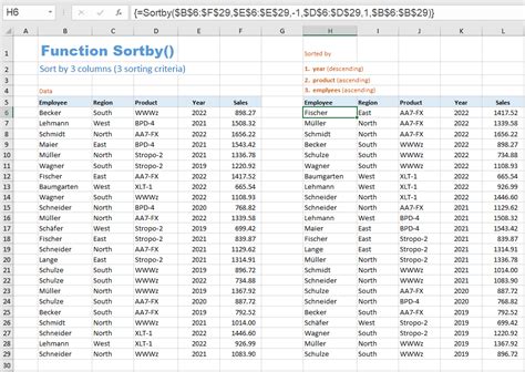 Excel Sort Multiple Criteria