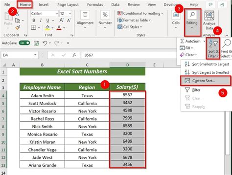 Excel Sorting Formula