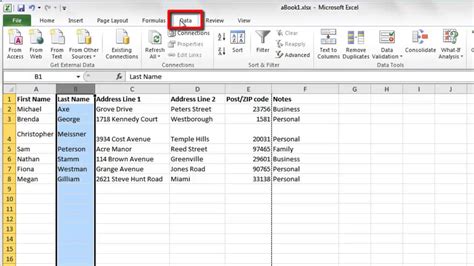 Excel Sorting by Alphabetical Order