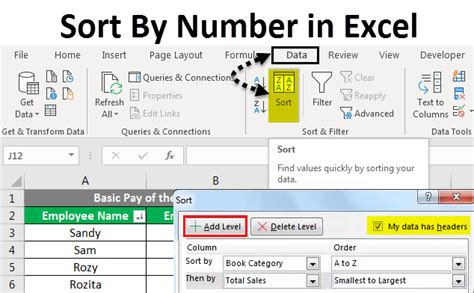 Excel Sorting by Numerical Order