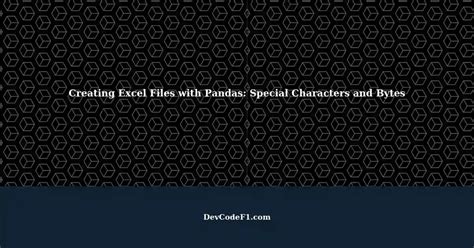 Panda special character in Excel