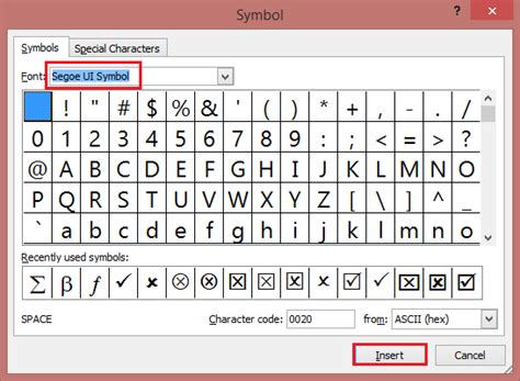 Equal special character in Excel