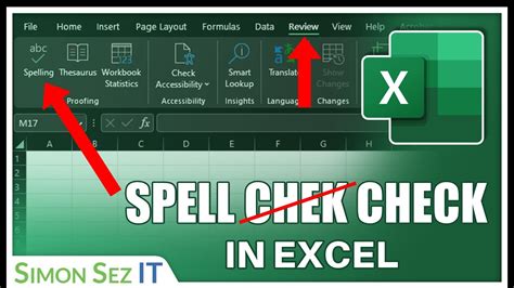 Excel Spell Check Feature