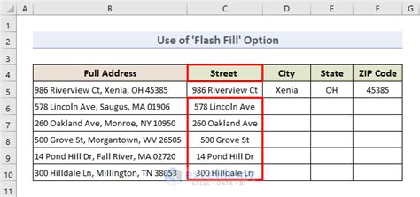 Excel Split Address Column