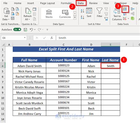 Excel Split Name