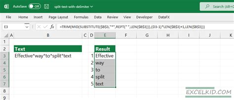 Excel split text at first delimiter