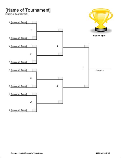 Excel Sports Bracket Template