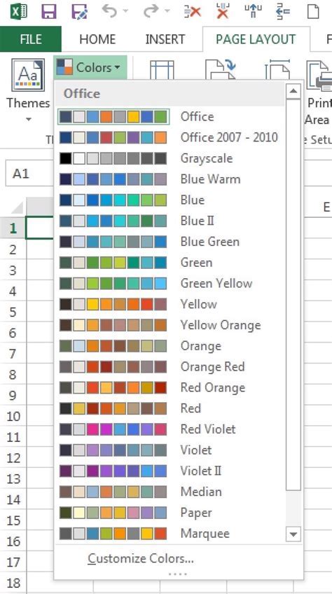 Excel Spreadsheet Setup