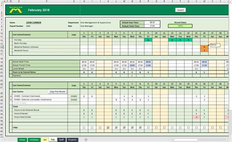 Excel Spreadsheet Design