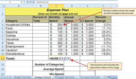 Excel Spreadsheet Example 1