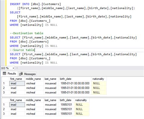 Excel SQL Insert