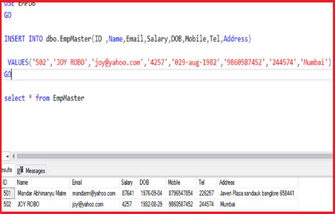 Excel SQL Insert Statements