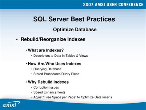 Excel SQL Server Best Practices