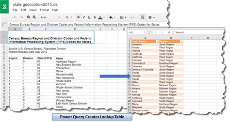 Excel State Abbreviation Power Query