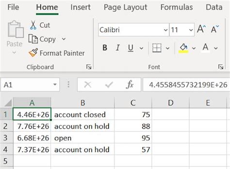 Excel Stop Scientific Notation