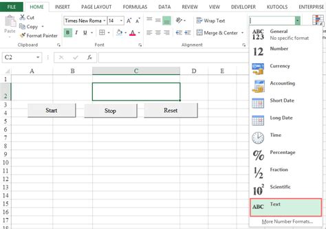 Excel Stopwatch Image 2