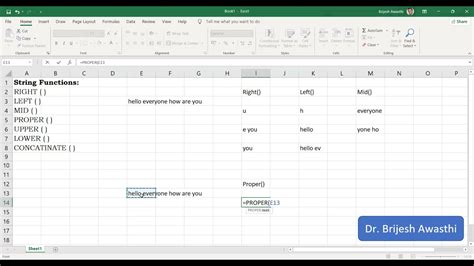 Excel String Functions 8