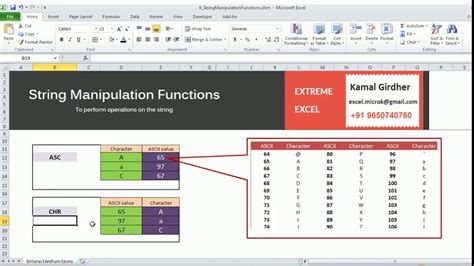 Excel String Manipulation