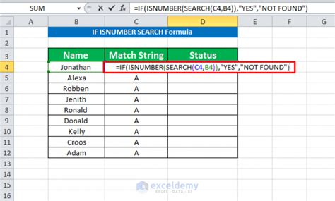 Excel string matching