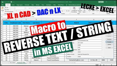 Excel String Reversal Add-in