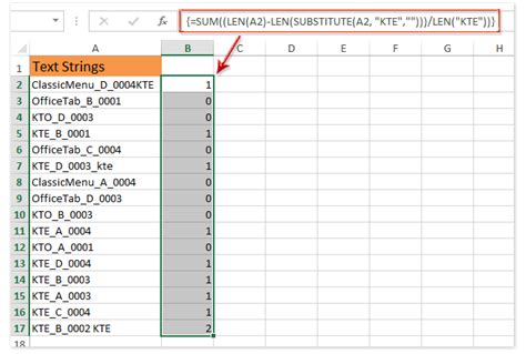 Searching for characters in an Excel string