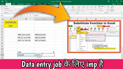 Excel String Substitute Len