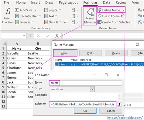 Excel Subtotal with Dynamic Ranges