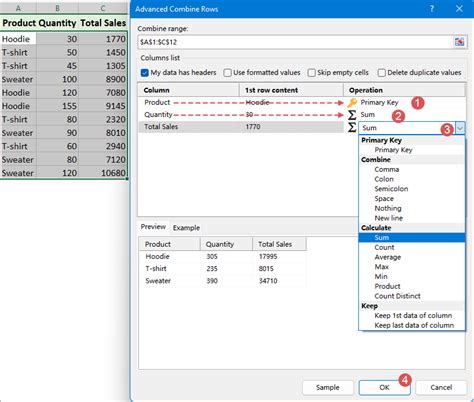 Excel Sum Duplicates Tricks