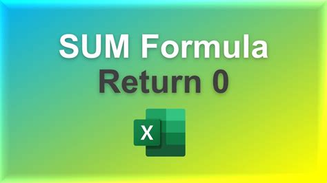 Excel SUM function